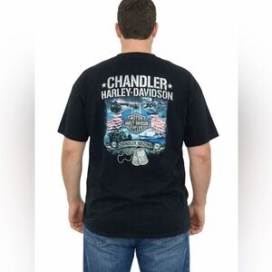 Harley Davidson Chandler Arizona T-Shirt Mens XL Black America Armed Forces
